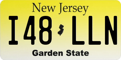 NJ license plate I48LLN