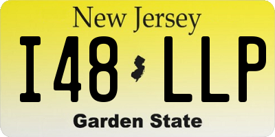 NJ license plate I48LLP