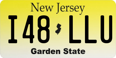 NJ license plate I48LLU