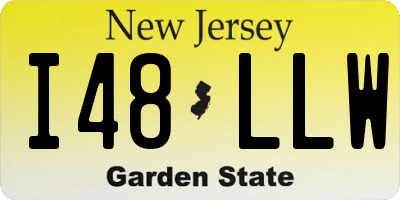 NJ license plate I48LLW