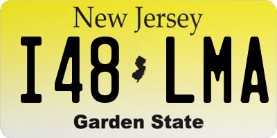 NJ license plate I48LMA