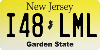 NJ license plate I48LML