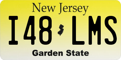 NJ license plate I48LMS
