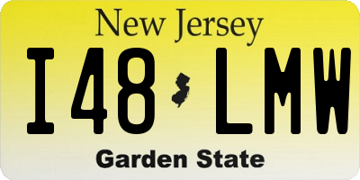 NJ license plate I48LMW