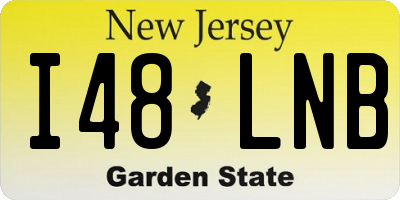 NJ license plate I48LNB