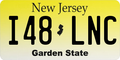NJ license plate I48LNC