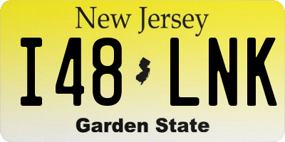 NJ license plate I48LNK