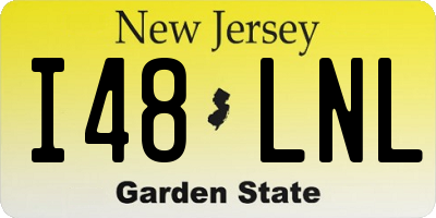 NJ license plate I48LNL