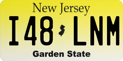 NJ license plate I48LNM