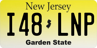 NJ license plate I48LNP
