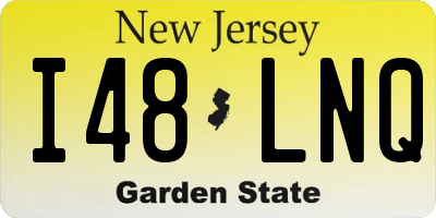 NJ license plate I48LNQ