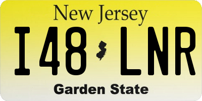 NJ license plate I48LNR