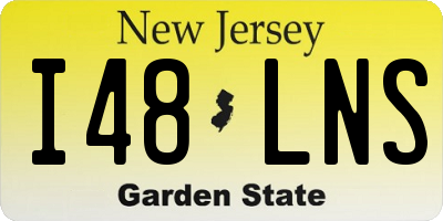 NJ license plate I48LNS