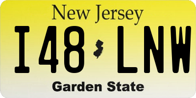 NJ license plate I48LNW