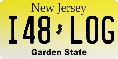 NJ license plate I48LOG