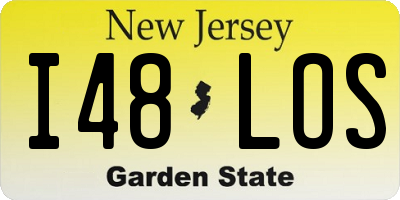 NJ license plate I48LOS