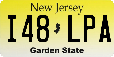 NJ license plate I48LPA