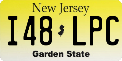 NJ license plate I48LPC