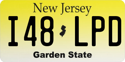 NJ license plate I48LPD