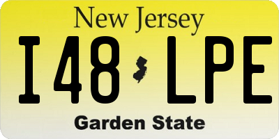 NJ license plate I48LPE