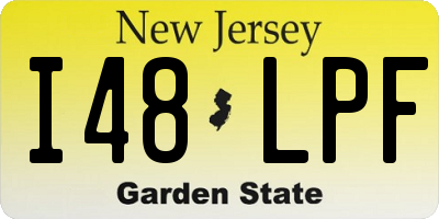 NJ license plate I48LPF
