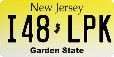 NJ license plate I48LPK