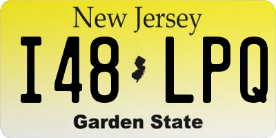 NJ license plate I48LPQ