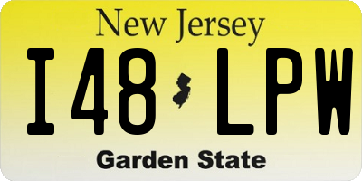 NJ license plate I48LPW