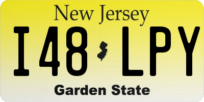 NJ license plate I48LPY