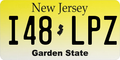NJ license plate I48LPZ