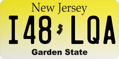 NJ license plate I48LQA