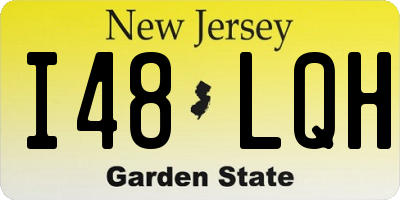 NJ license plate I48LQH
