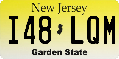 NJ license plate I48LQM