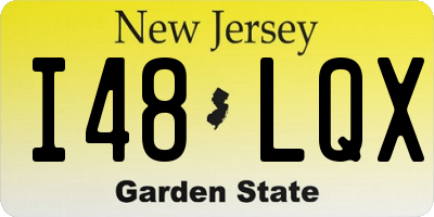 NJ license plate I48LQX