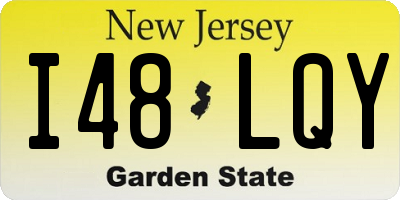 NJ license plate I48LQY