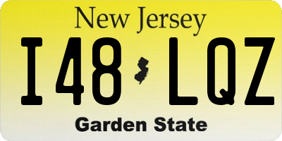 NJ license plate I48LQZ