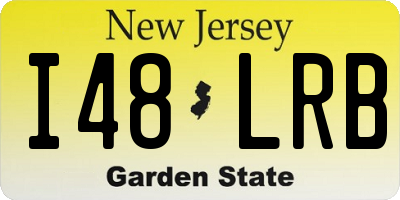 NJ license plate I48LRB