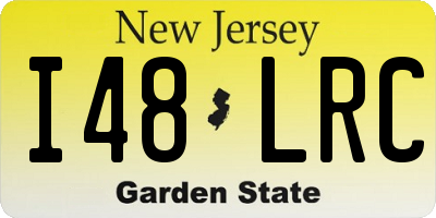 NJ license plate I48LRC