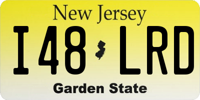 NJ license plate I48LRD