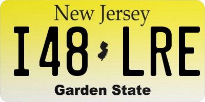 NJ license plate I48LRE