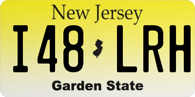 NJ license plate I48LRH