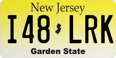 NJ license plate I48LRK