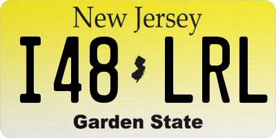 NJ license plate I48LRL