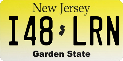 NJ license plate I48LRN