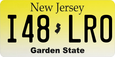 NJ license plate I48LRO