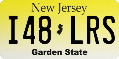 NJ license plate I48LRS