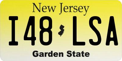 NJ license plate I48LSA
