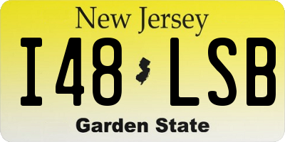 NJ license plate I48LSB