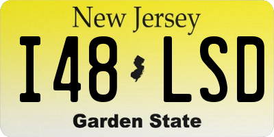 NJ license plate I48LSD