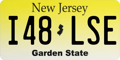 NJ license plate I48LSE